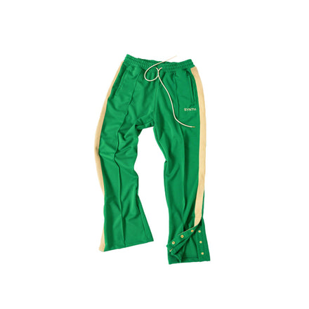 'ATHLTCS' green track pants