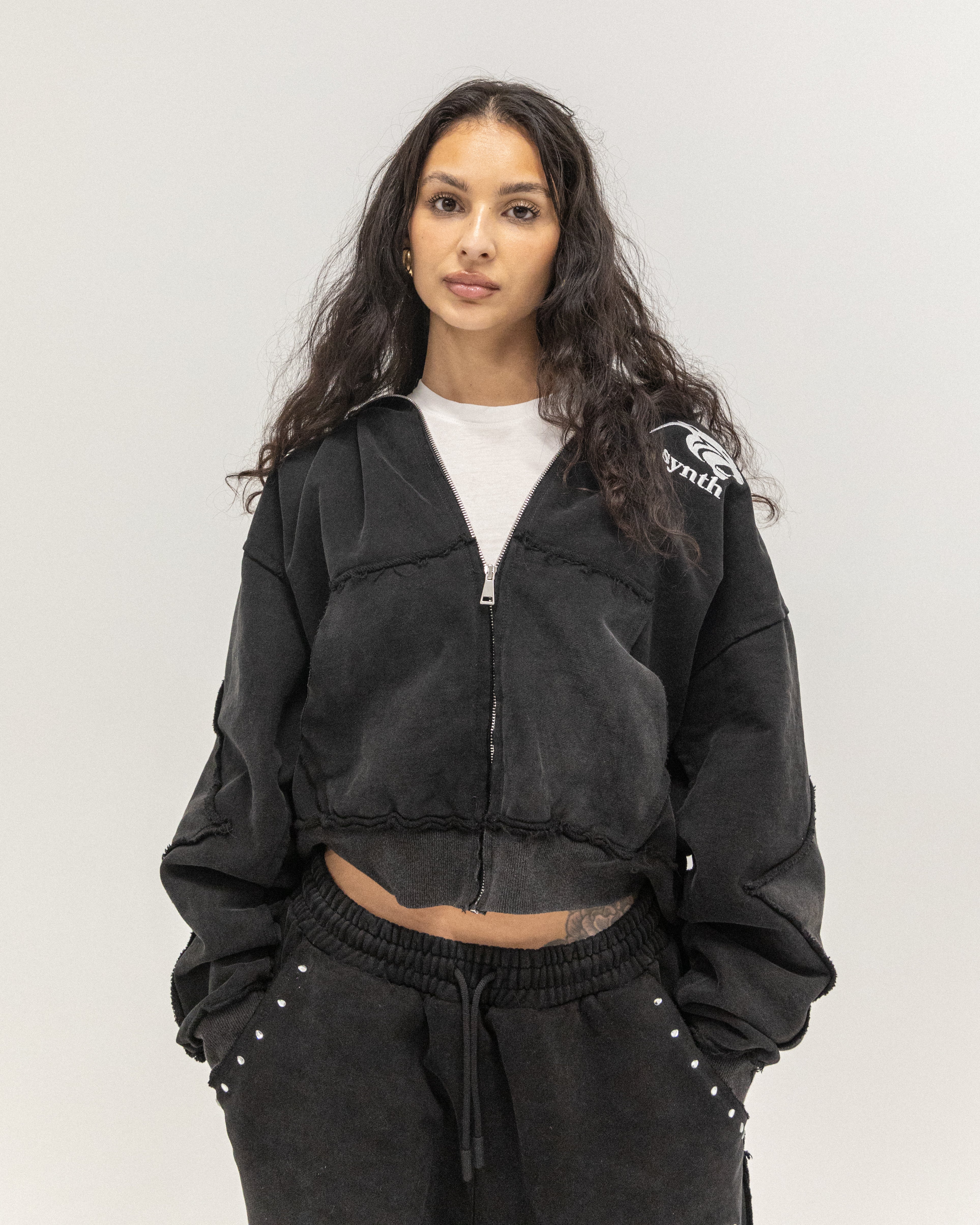 'Panthera" vintage black pullover