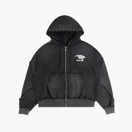 'Panthera" vintage black pullover