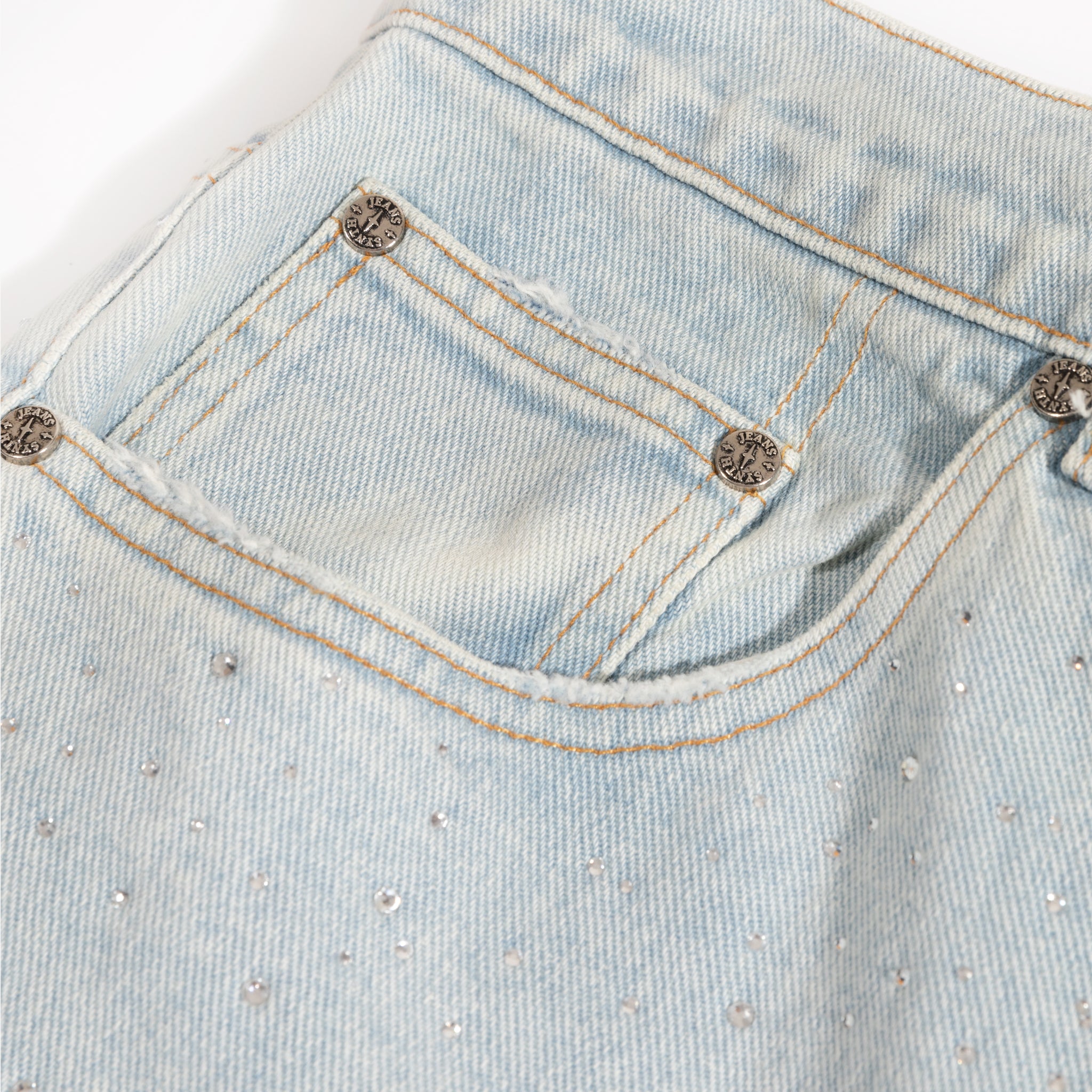 'Stardaze' rhinestone jorts