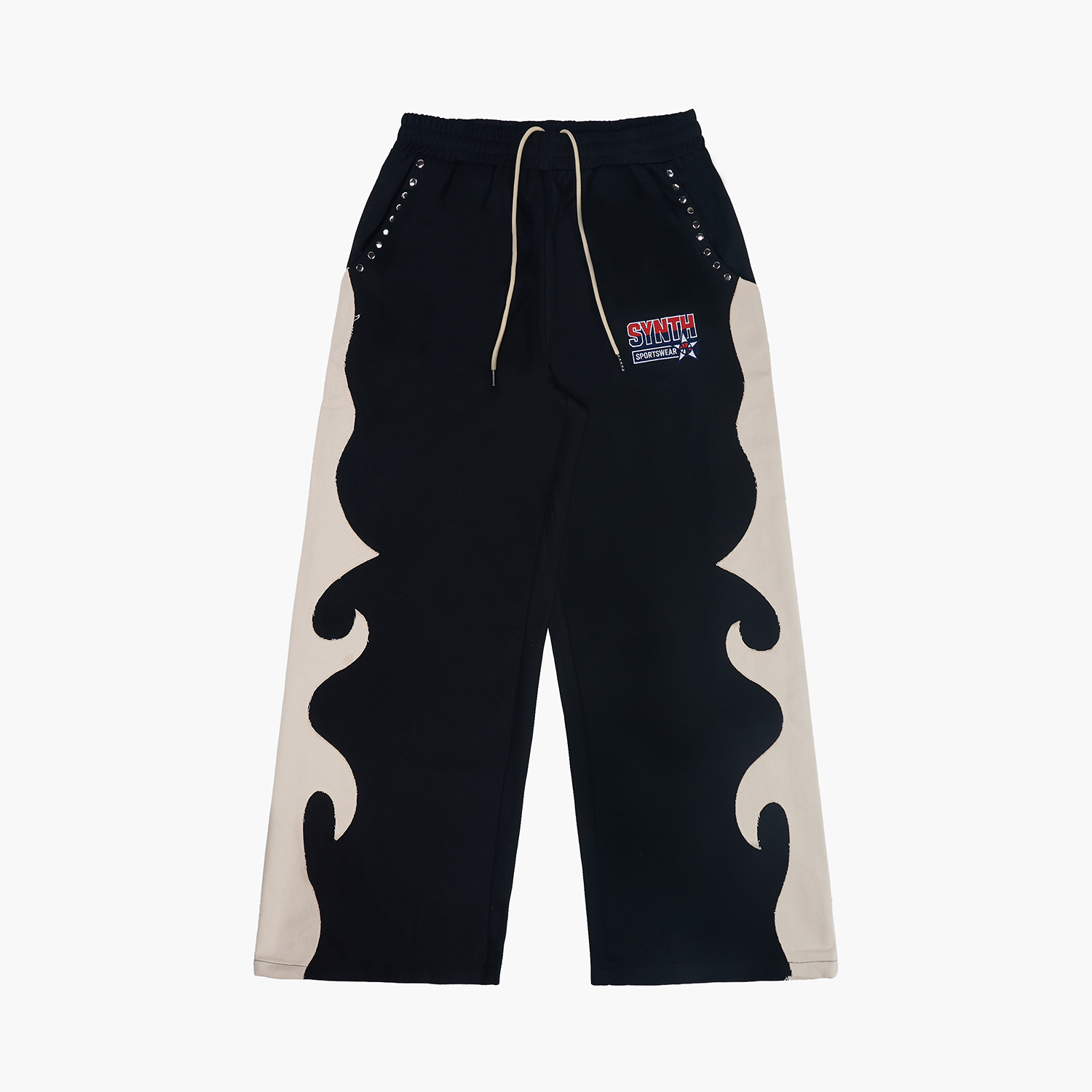 'Podium' wide leg track pants