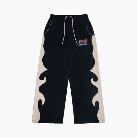 'Podium' wide leg track pants