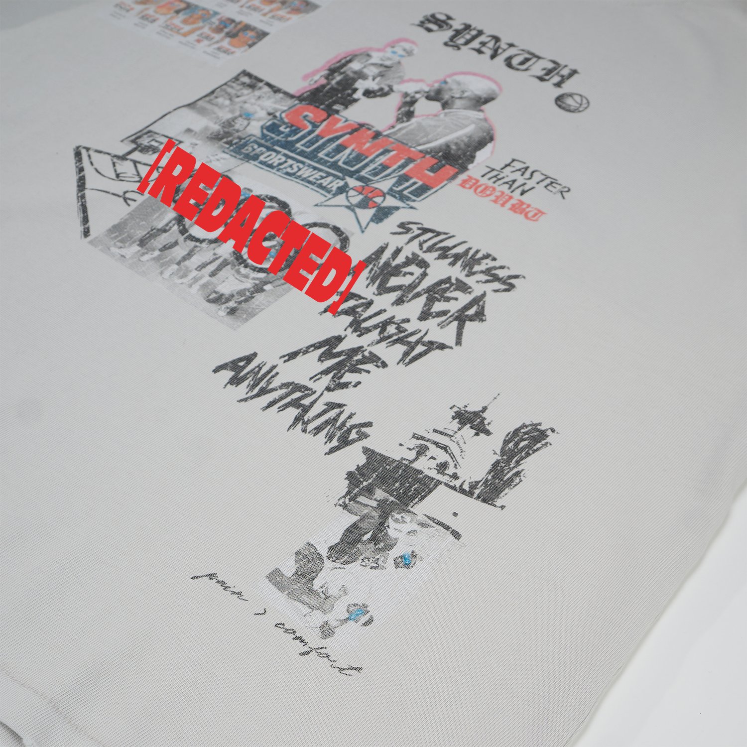 Dirty white 'Podium' tee