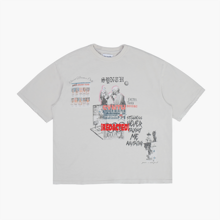 Dirty white 'Podium' tee